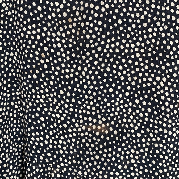 Zara The Helene dress SZ XXL mico dot Mini tiered Black/white puff sleeve FLAW - Picture 6 of 7